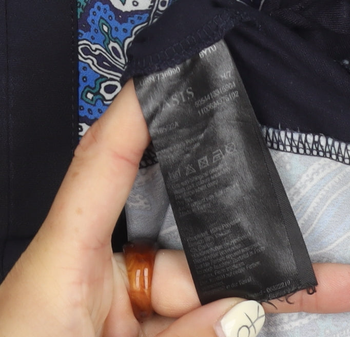 Oasis Blue Sleeveless Dress in M