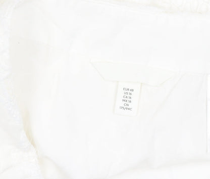 H&M Women's White Lace Short Skirt, Size 20