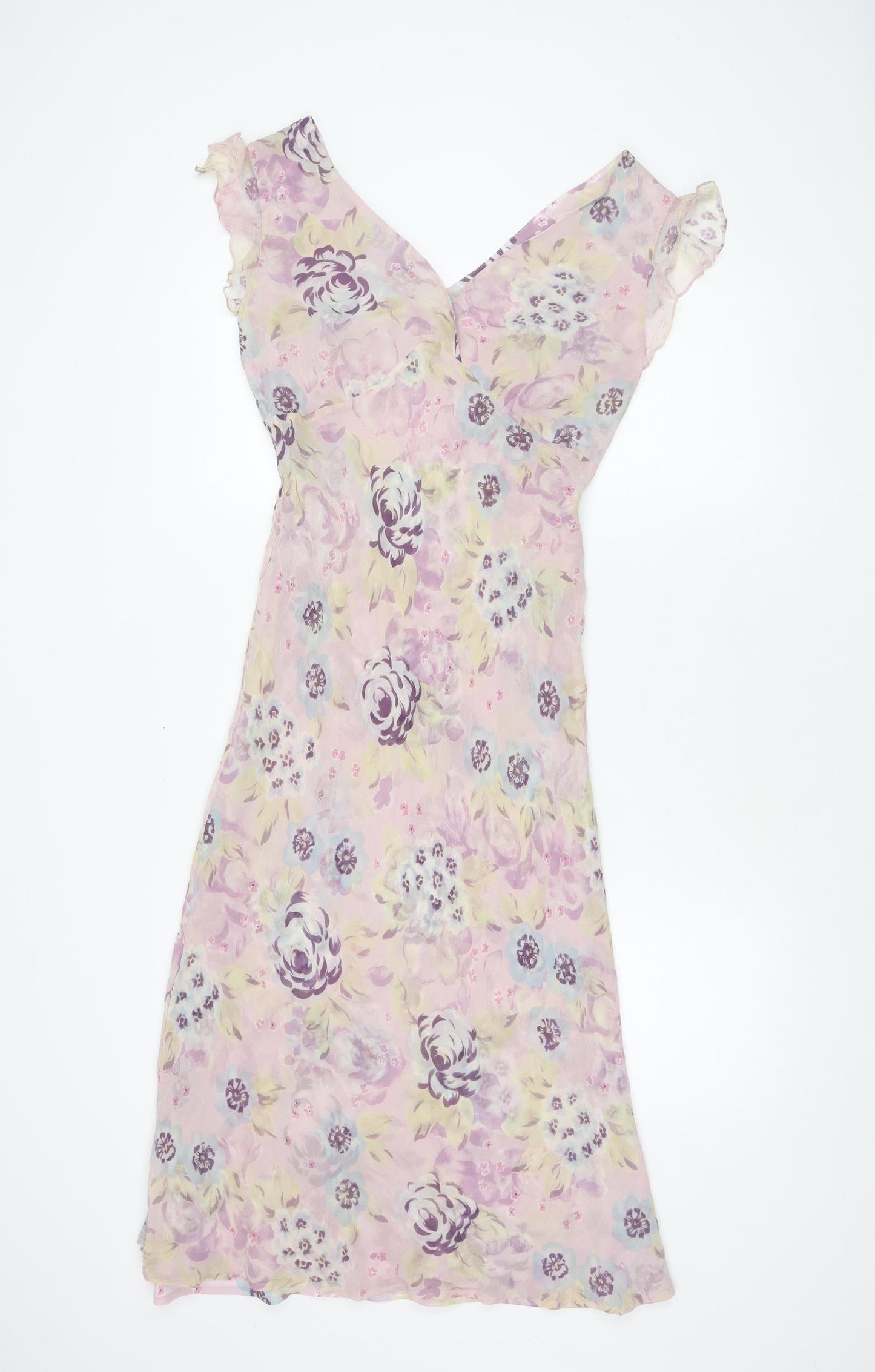 Kaliko Women's Multicoloured Floral Chiffon Dress