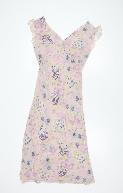 Kaliko Women's Multicoloured Floral Chiffon Dress