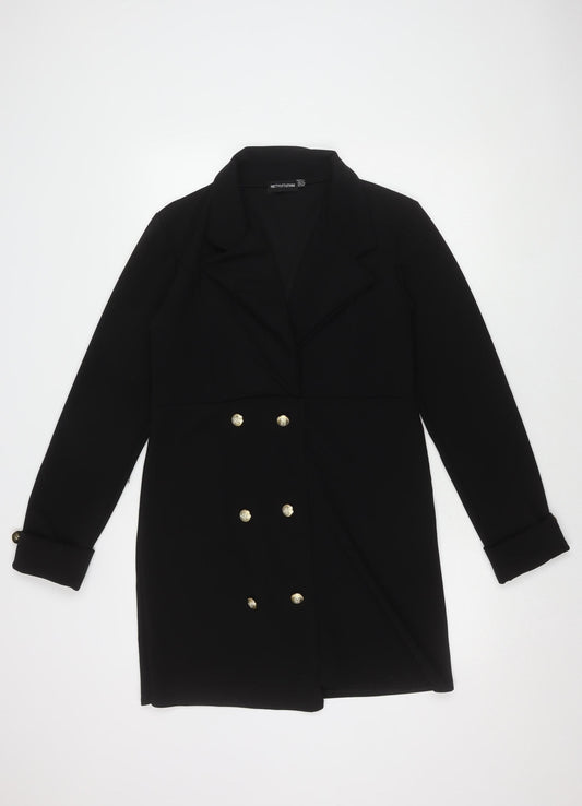 PrettyLittleThing Black Jacket Dress Women Size 14