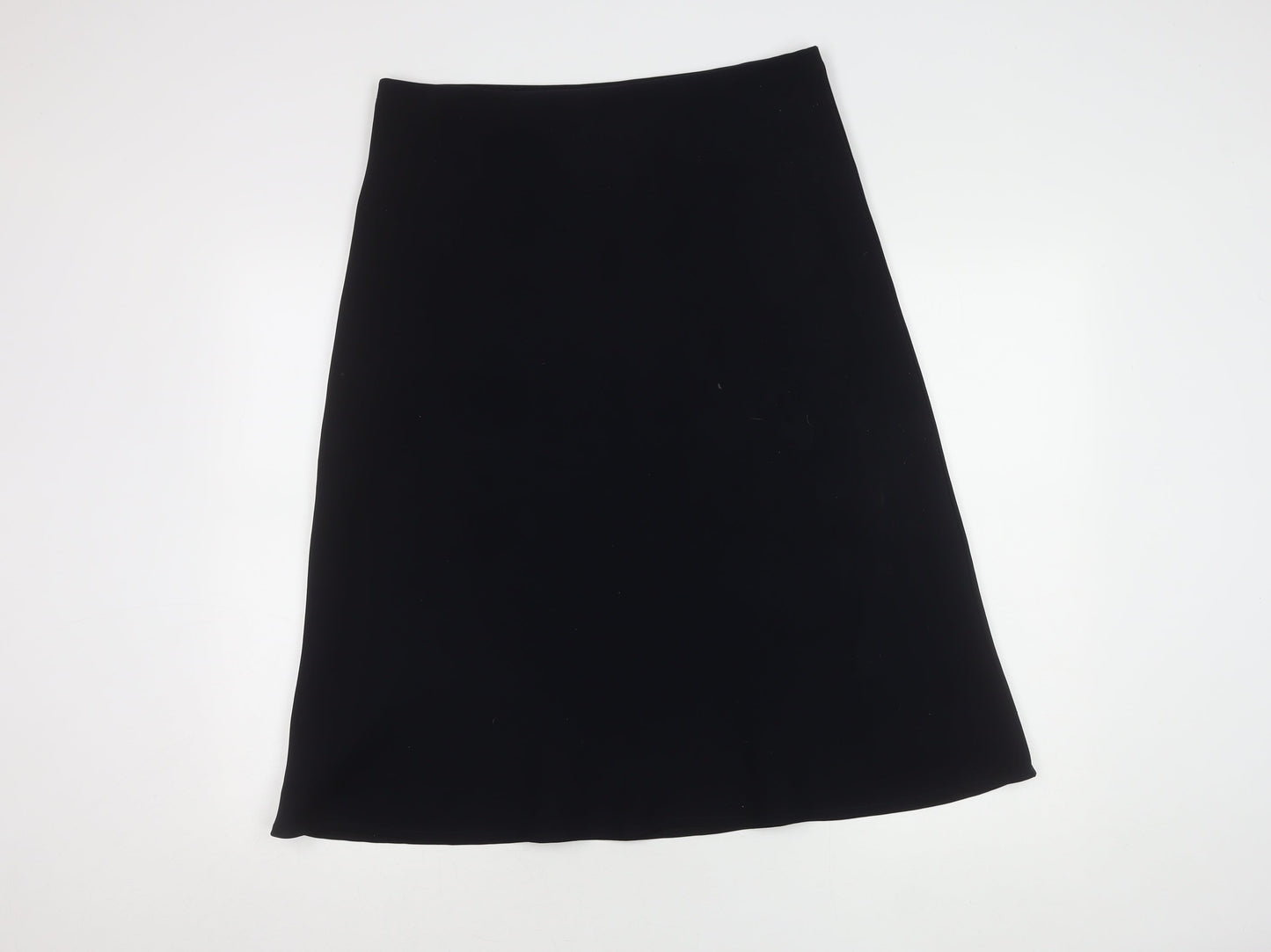 Marks and Spencer A-Line Black Knee Length Skirt