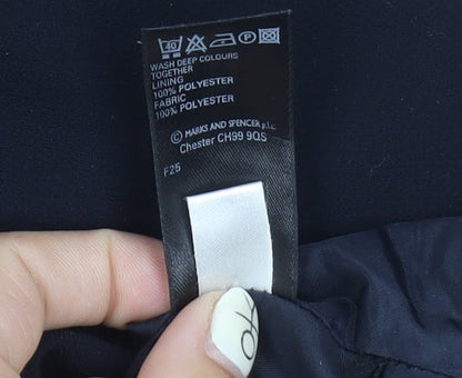 Marks and Spencer A-Line Black Knee Length Skirt