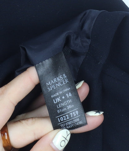 Marks and Spencer A-Line Black Knee Length Skirt