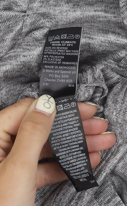 Marks and Spencer Women’s Grey Sleeveless Top Size 14