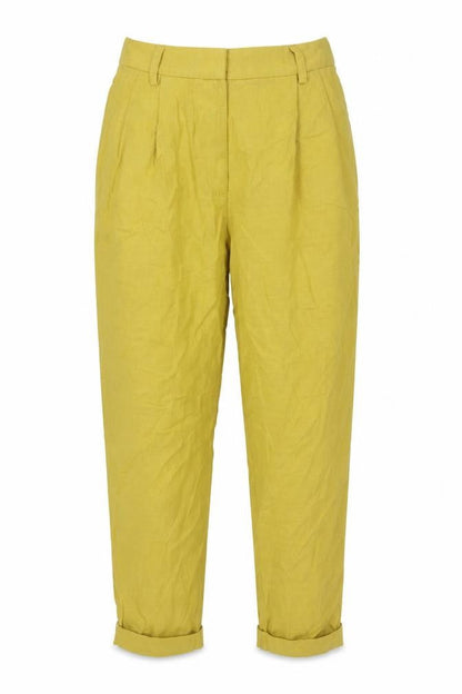Womens UK Size 8 Marks and Spencer Regular Fit  Yellow Trousers