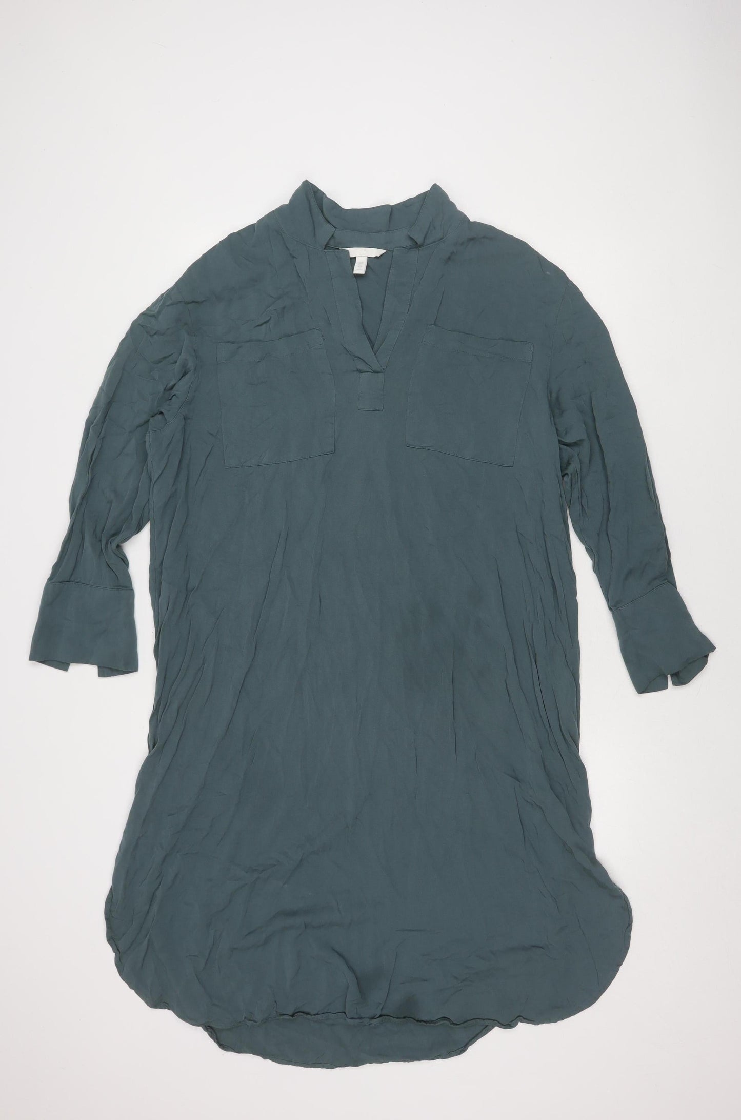 H&M Women's Green Long Sleeve Maternity Dress