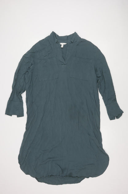H&M Women's Green Long Sleeve Maternity Dress
