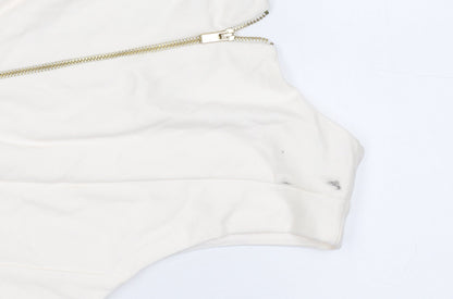 Womens UK Size M H&M Ivory Basic Blouse
