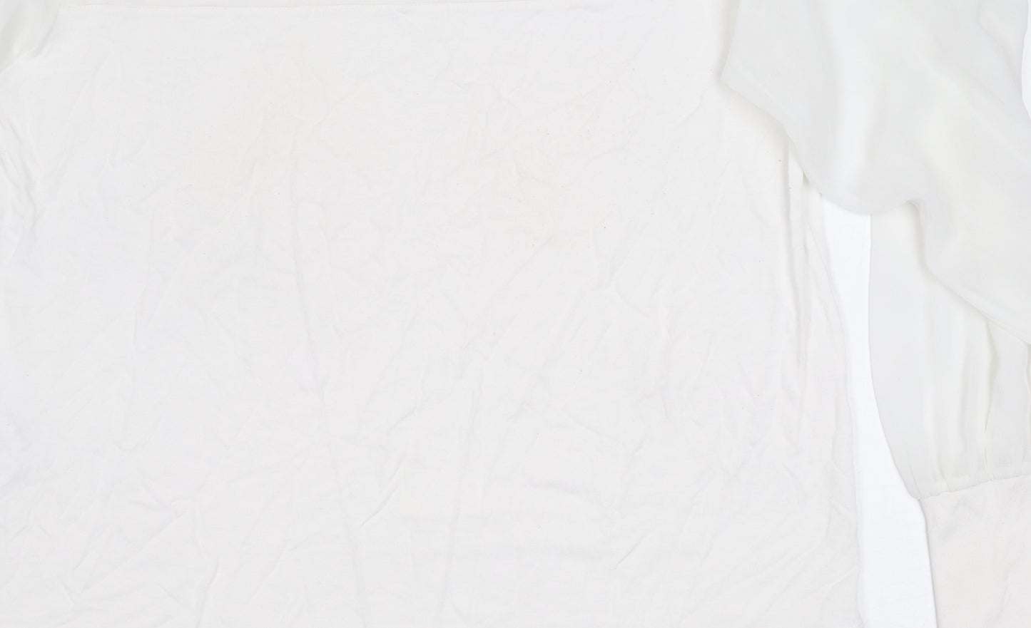Womens UK Size M Mango White Basic Blouse