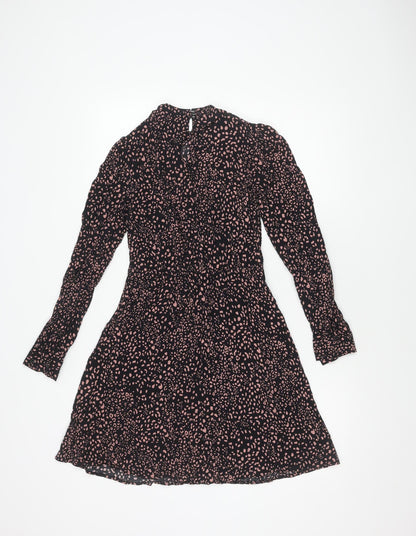 New Look Women's Black Animal Print Dress Size 6