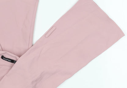 Boohoo Pink Fit & Flare Dress - UK 8, Casual Elegance