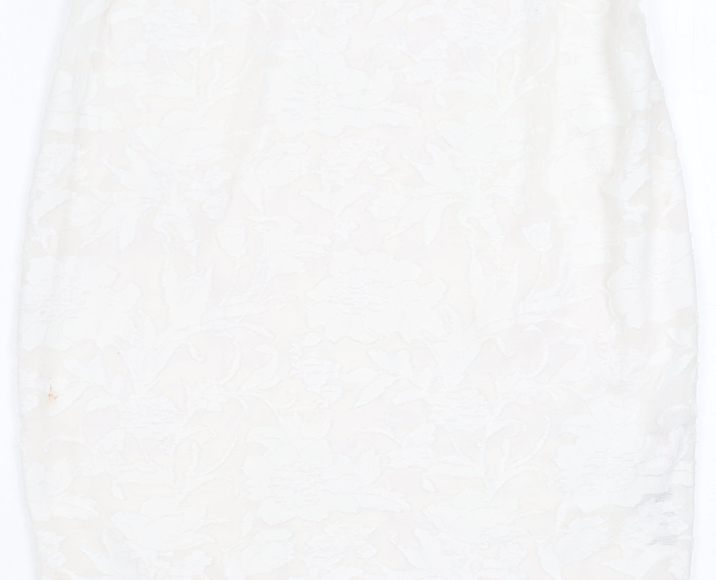 PrettyLittleThing Women's White Size 4 Short Cowl Neck Dress