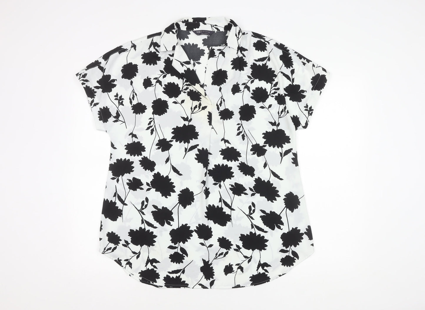 Womens UK Size 10 Marks and Spencer Ivory  Blouse