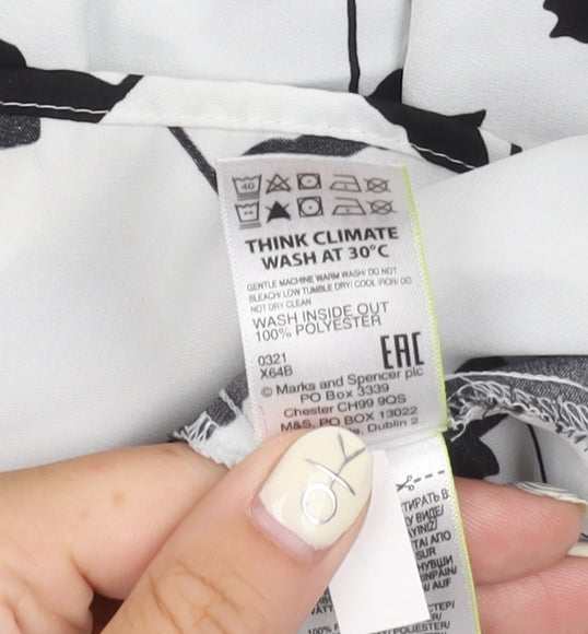 Womens UK Size 10 Marks and Spencer Ivory  Blouse