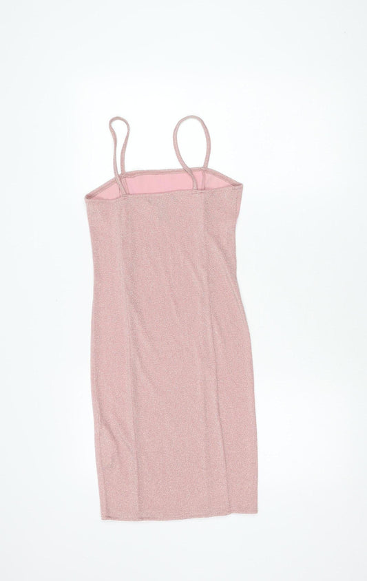 Forever 21 Women's Pink Mini Dress Size 8 Party Wear