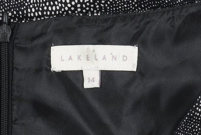 Lakeland Women's Black Sheath Dress Size 14 Sleeveless