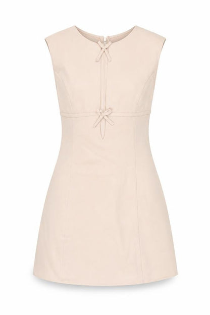 Motel Women's Beige XS A-Line Sleeveless Dress