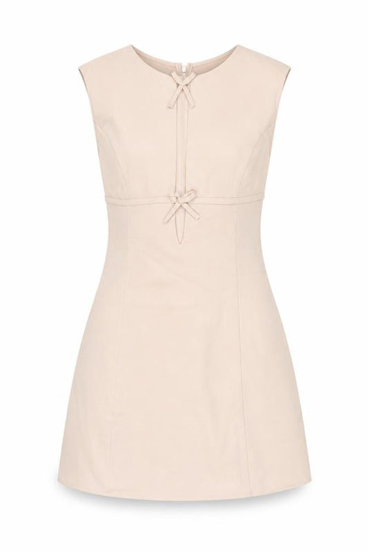Motel Women's Beige XS A-Line Sleeveless Dress