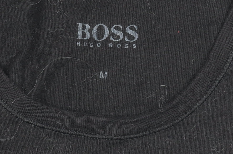 Mens UK Size M HUGO BOSS Black  T-Shirt