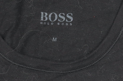 Mens UK Size M HUGO BOSS Black  T-Shirt