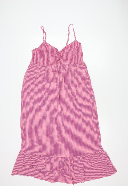 New Look Women's Multicoloured Slip Dress Size 14