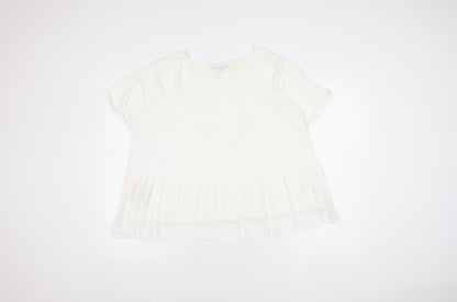 Womens UK Size 18 Marks and Spencer White Basic T-Shirt