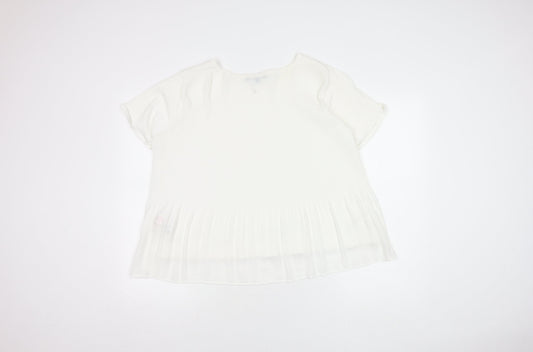 Womens UK Size 18 Marks and Spencer White Basic T-Shirt