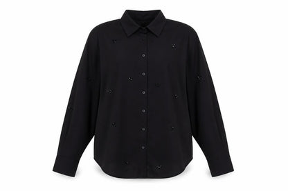 Womens UK Size 10 Marks and Spencer Black  Button-Up