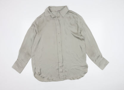 Womens UK Size 12 H&M Beige  Button-Up