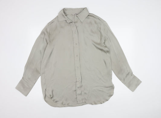 Womens UK Size 12 H&M Beige  Button-Up