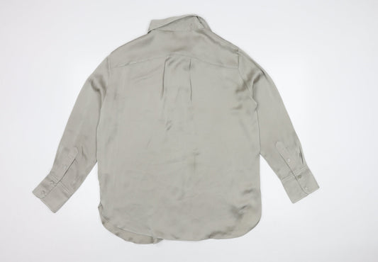 Womens UK Size 12 H&M Beige  Button-Up