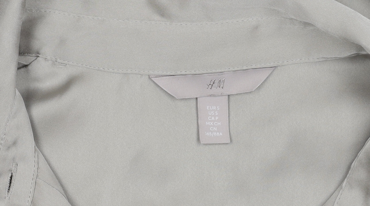 Womens UK Size 12 H&M Beige  Button-Up