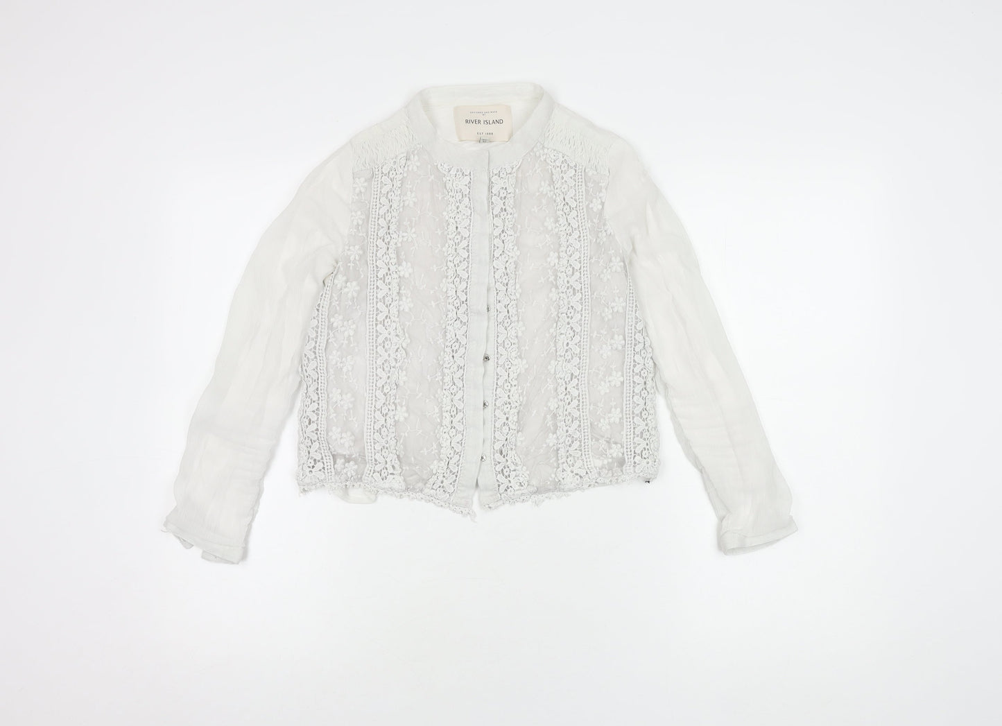 Womens UK Size 6 River Island White  Blouse