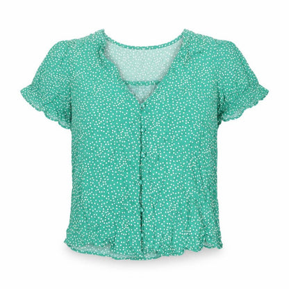 Womens UK Size XS MNG Green  Blouse