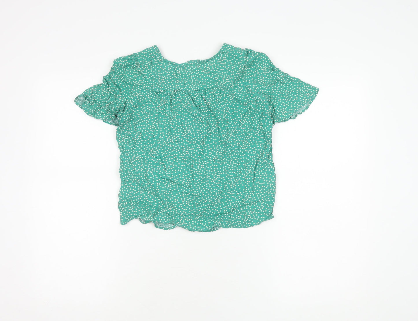 Womens UK Size XS MNG Green  Blouse