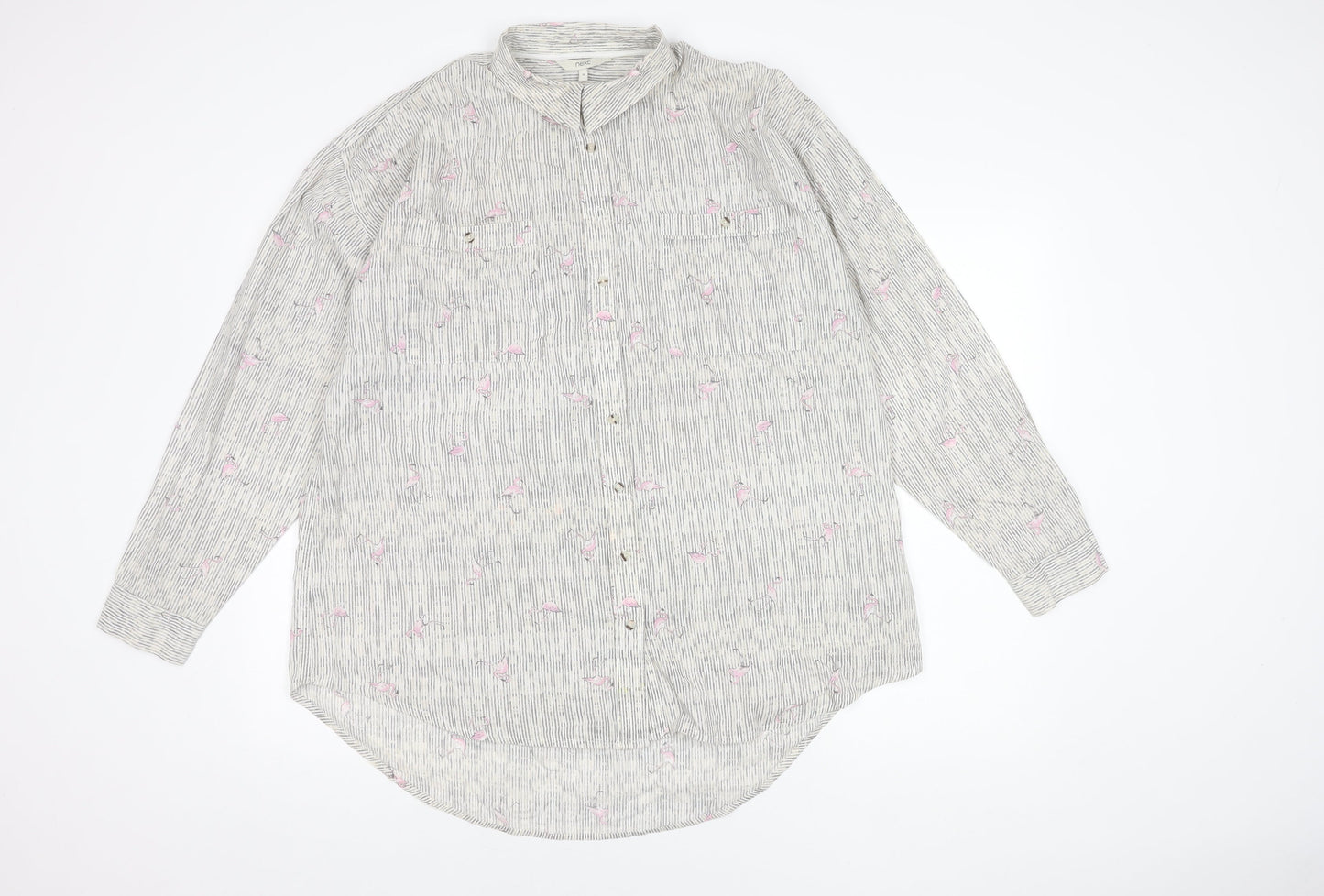 Womens UK Size 18 NEXT Multicoloured Basic Button-Up