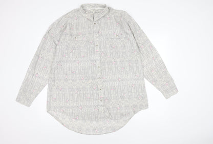 Womens UK Size 18 NEXT Multicoloured Basic Button-Up