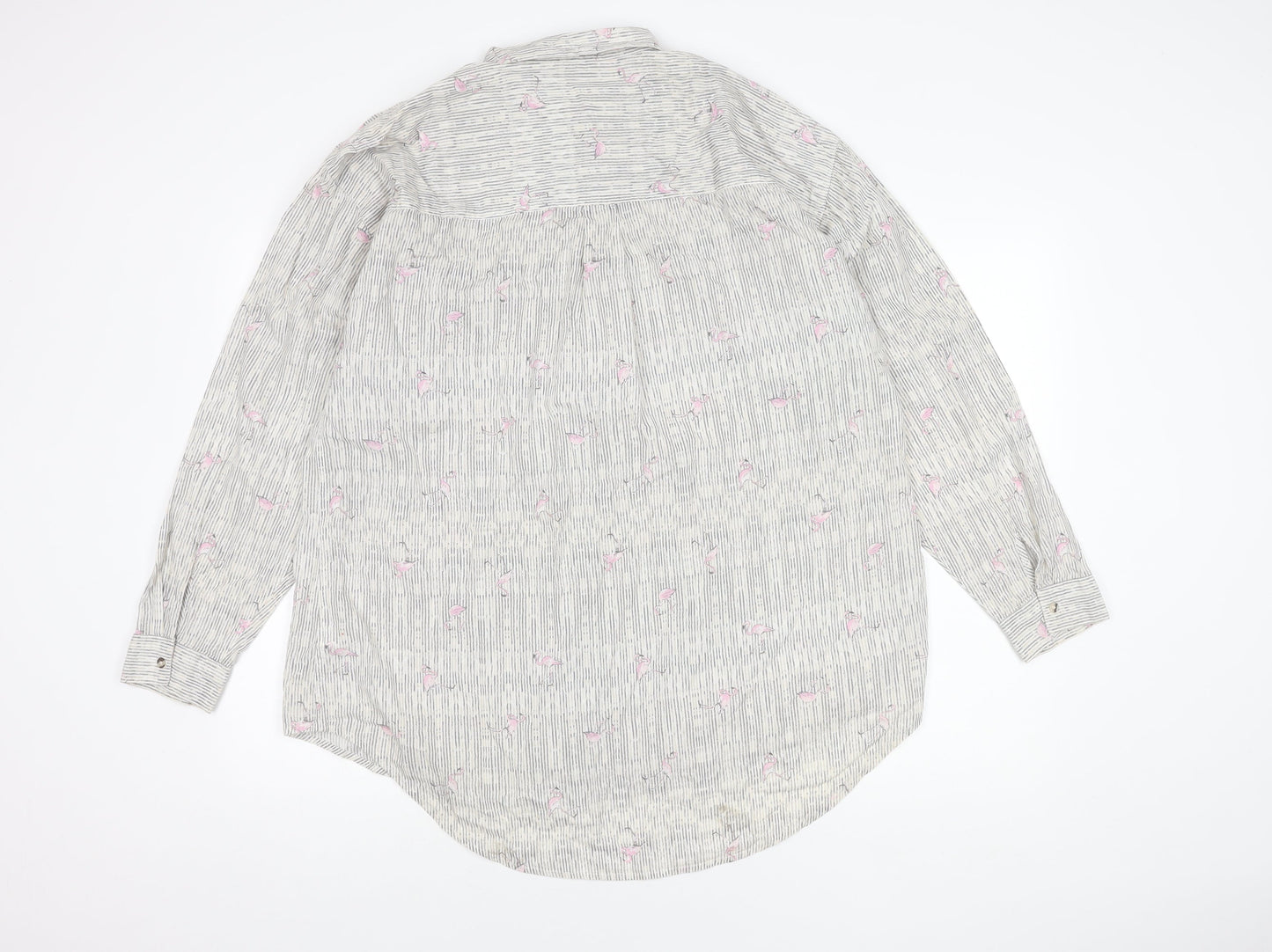 Womens UK Size 18 NEXT Multicoloured Basic Button-Up
