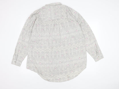 Womens UK Size 18 NEXT Multicoloured Basic Button-Up