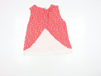 Oliver Bonas Red Geometric Sleeveless Top