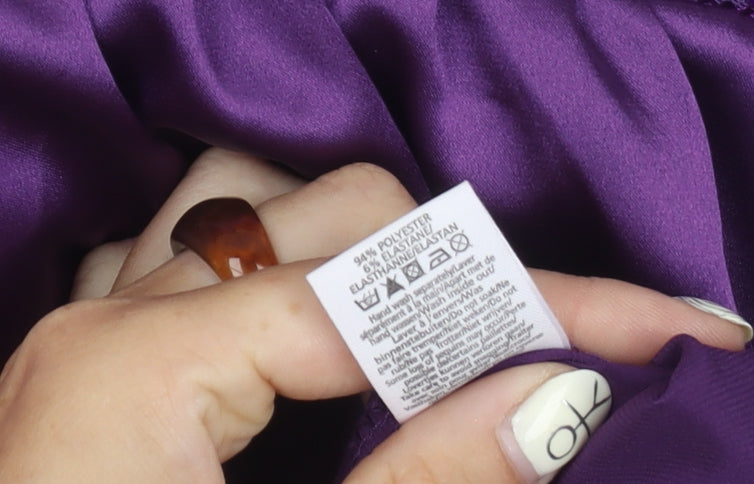 New Look Women's Purple Sequin Tunic Blouse Size 14