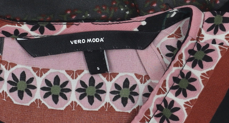Womens UK Size S VERO MODA Multicoloured Wrap Blouse