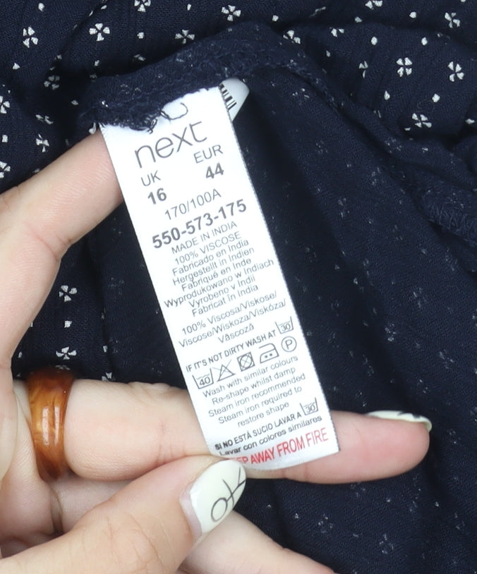 Next Women's Blue A-Line Sleeveless Dress