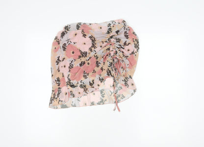 Boohoo Women's Multicoloured Floral Skirt Size 8