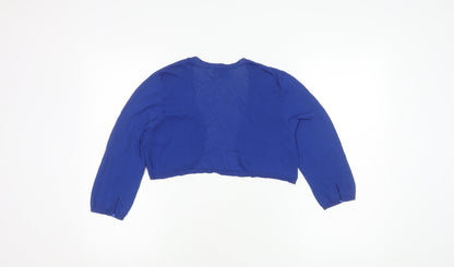 Womens UK Size 14 Monsoon Blue Cardigan Jumper