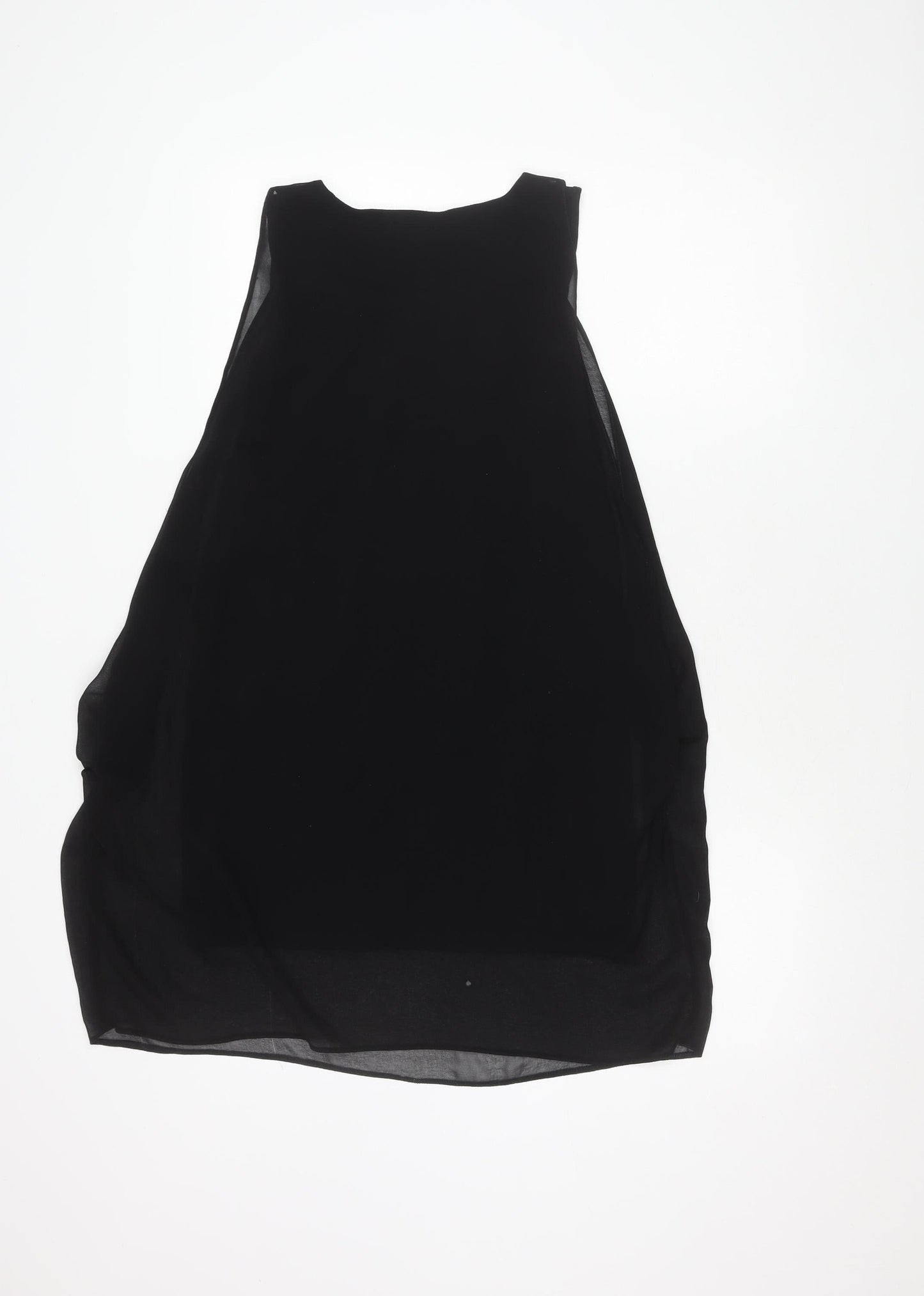 Womens UK Size UK 10 Topshop Black Basic Tank