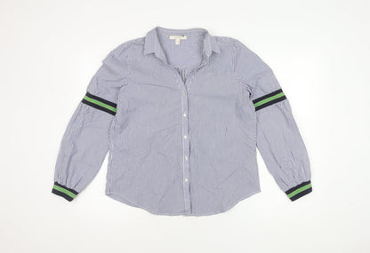 Esprit Women's Striped Multicoloured Cotton Shirt UK 14
