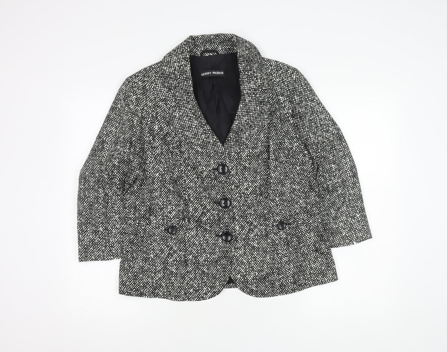 Gerry Weber Women’s Black Spotted Blazer Size 16