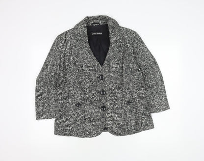 Gerry Weber Women’s Black Spotted Blazer Size 16